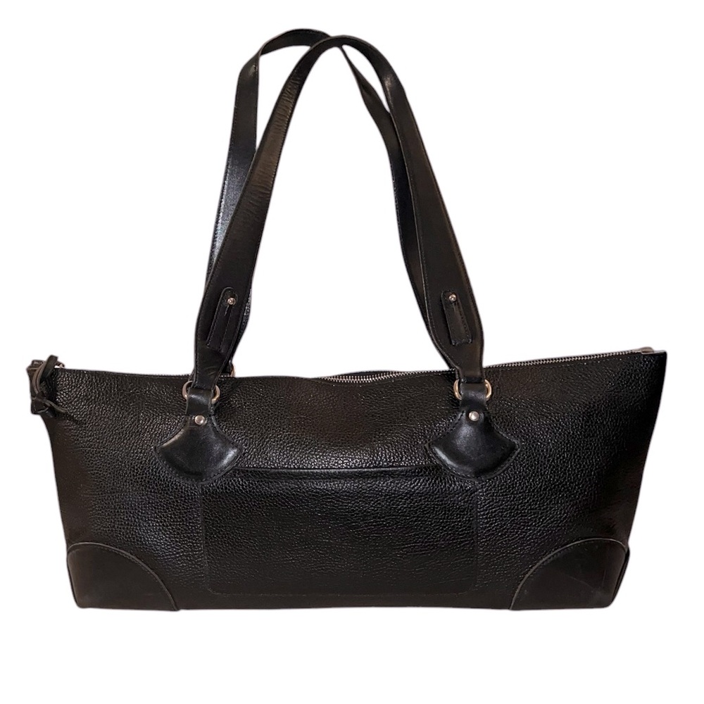 Suarez Black Leather Shoulder Bag